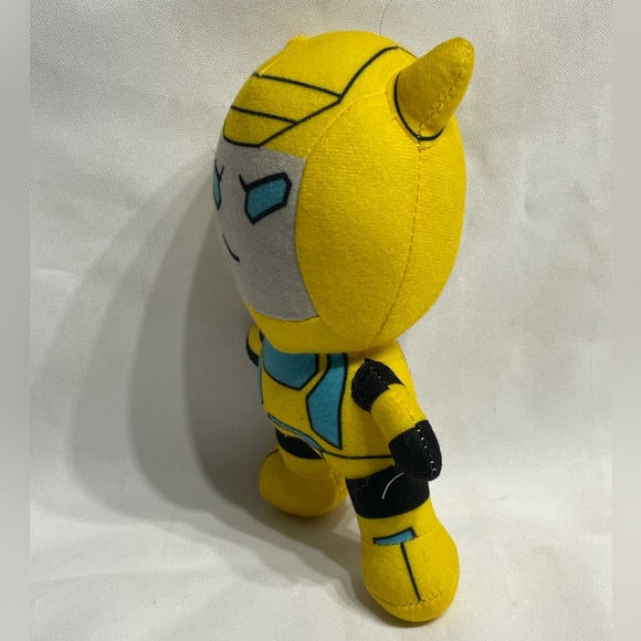 8” TRANSFORMERS BUMBLE BEE PLUSH TOY HASBRO YELLOW ROBOT MOVIE FIGURE - Picture 3 of 6